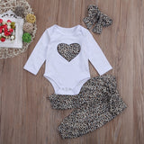 PUDCOCO Newborn Baby Girl Leopard Patterned