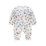New Newborn Baby Boys Girls Romper Animal Printed Long Sleeve Winter Cotton Clothing