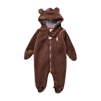Autumn Winter Baby Boy Girl Clothes Cartoon Animal Bear Jumpsuit